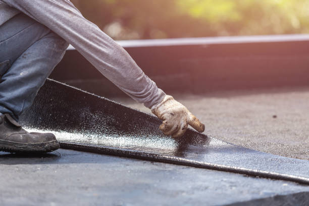 Professional Waterproofing technician working in Marietta, OH
